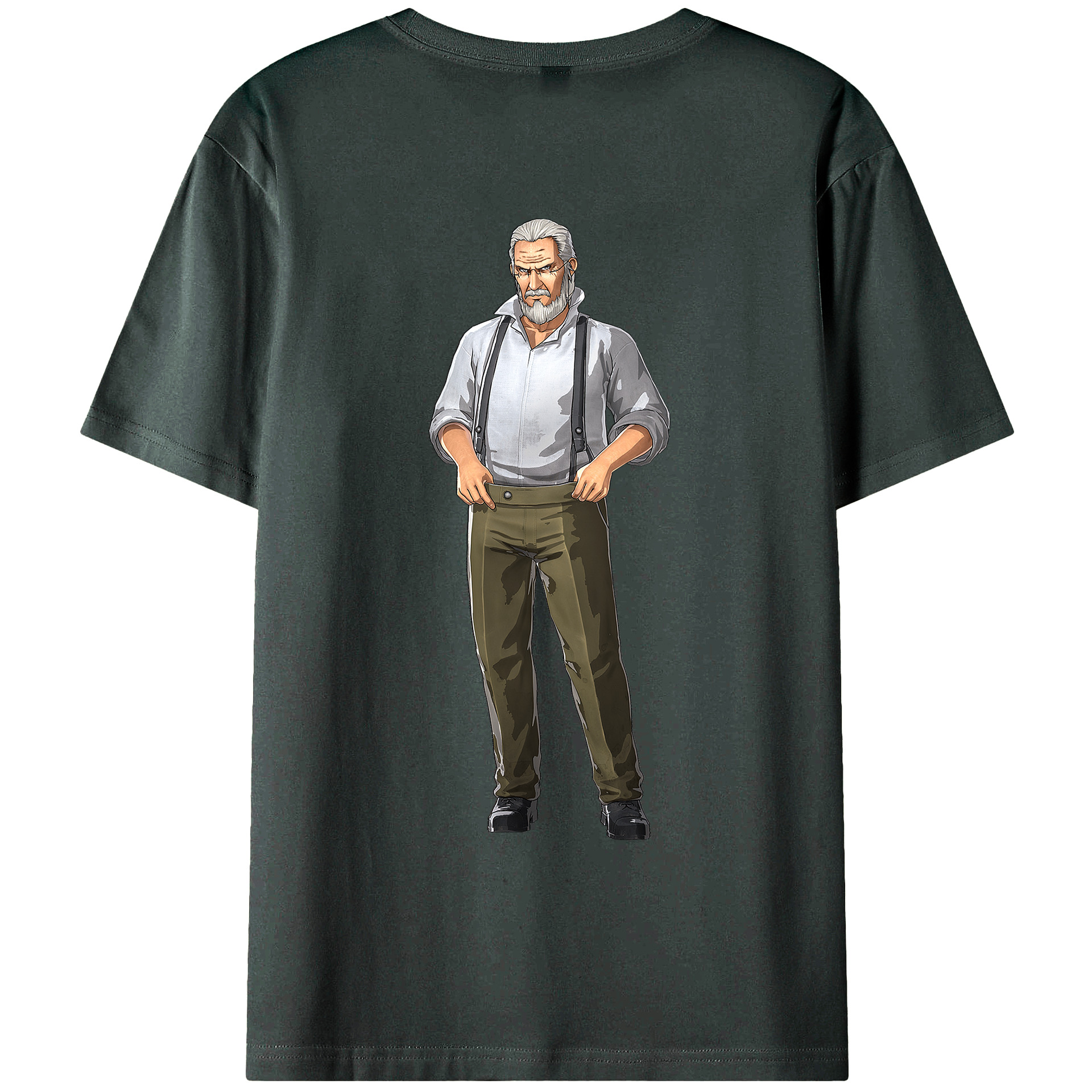 （画像用） 進撃の巨人 Attack on Titan 綿100％ メンズ半袖Tシャツ（バックプリント） 通気性
